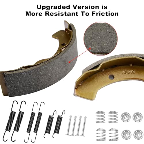 LEAPGOMAX EZGO TXT Brake Shoes Rear Kit Assembly Fit for 2-Cycle EZGO TXT/Medalist 1997-2008 and Workhorse 97+, Golf Cart Brake Pads OEM 27943G01 27945G01 70794G01 70795G01, Only for 2-Cycle EZGO Carts - Image 5