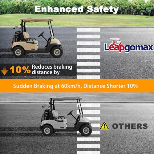 LEAPGOMAX EZGO TXT Brake Shoes Rear Kit Assembly Fit for 2-Cycle EZGO TXT/Medalist 1997-2008 and Workhorse 97+, Golf Cart Brake Pads OEM 27943G01 27945G01 70794G01 70795G01, Only for 2-Cycle EZGO Carts - Image 3