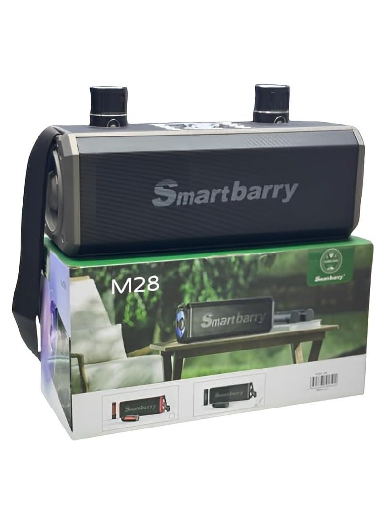 Smart Berry Smart berry M28 Portable Karaoke Machine Wireless Bluetooth Speaker With two Microphones - Image 2