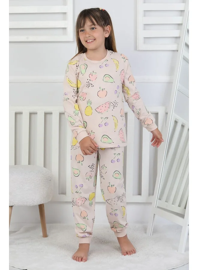 zuzunga Fruit Patterned Girl's Pajama Set