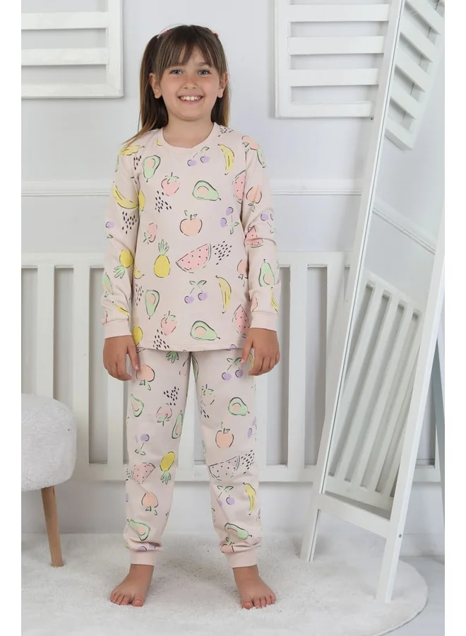 zuzunga Fruit Patterned Girl's Pajama Set