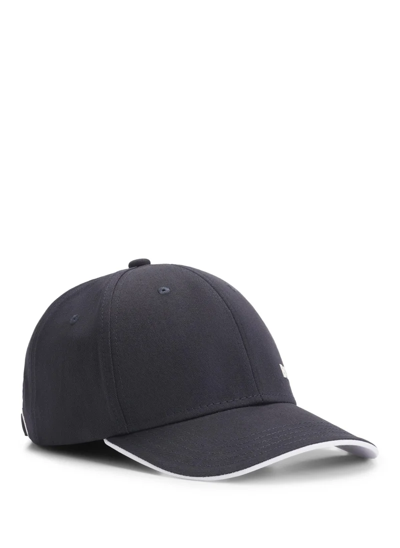 BOSS Logo-print cap in cotton twill