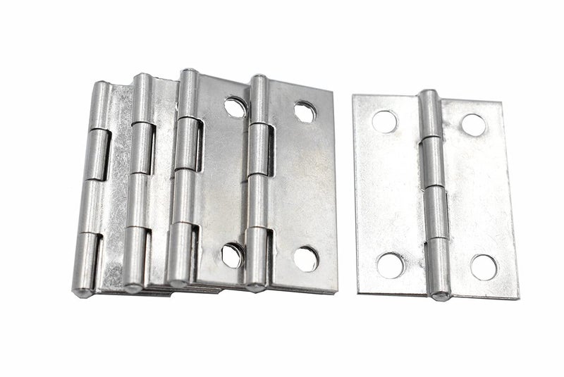 ZAQW 20Pcs Stainless Steel Folding Hinge 1.5 inches Door and Window Hinges are allocated with 80 Stainless Steel Screws - Image 2