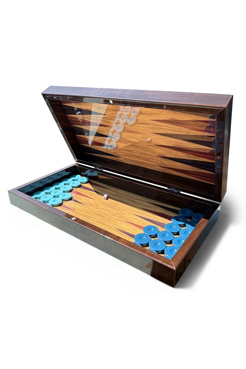 Biggdesign Backgammon Set with Dice and Checkers, MDF Body, Magnetic Lock, Durable Gloss Finish, Scratch-Proof Surface, Board Games for Gift – Made in Turkey - Image 2