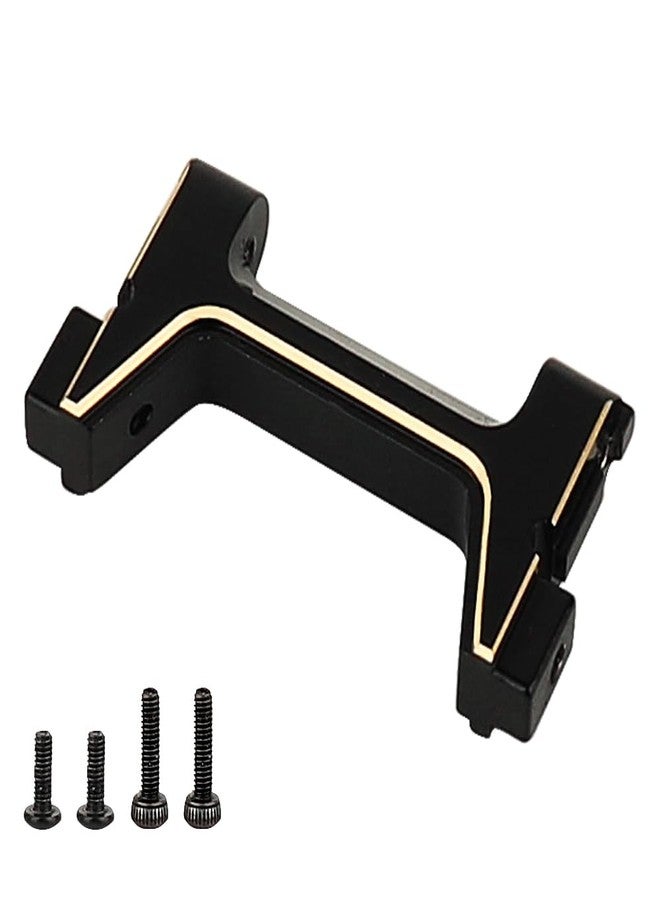 Pothyes Heavy Duty Brass Black Coating Front Rear Bumper with Bumper Mount for 1/18 RC Crawler Car TRX4-M Defender Metal Upgrade Parts (Front Bumper Mount) - Image 4
