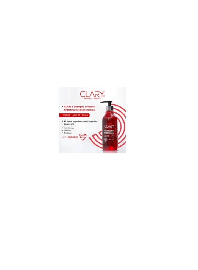 CLARY HAIR FALL CONTROL SHAMPOO 300ML - Image 3