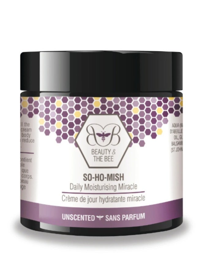 beauty and the bee So-Ho-Mish Daily Moisturising Miracle Unscented 60ml  - Image 1