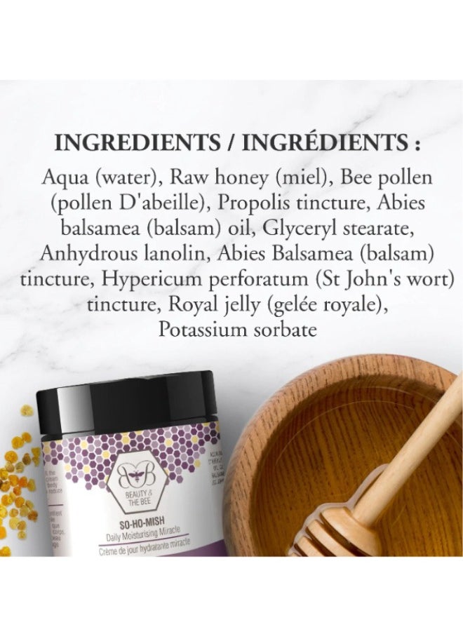 beauty and the bee So-Ho-Mish Daily Moisturising Miracle Unscented 60ml  - Image 4