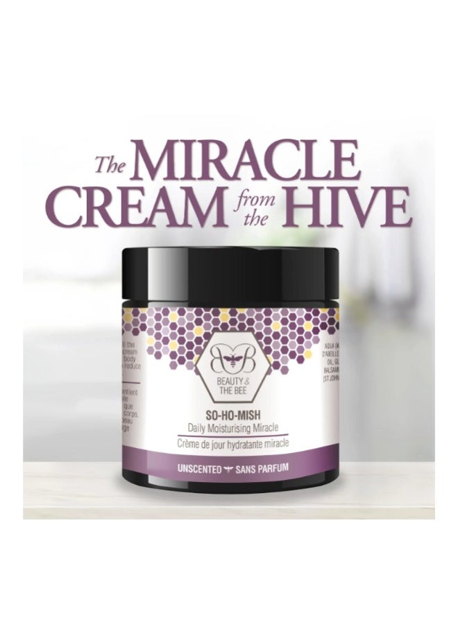 beauty and the bee So-Ho-Mish Daily Moisturising Miracle Unscented 60ml  - Image 5