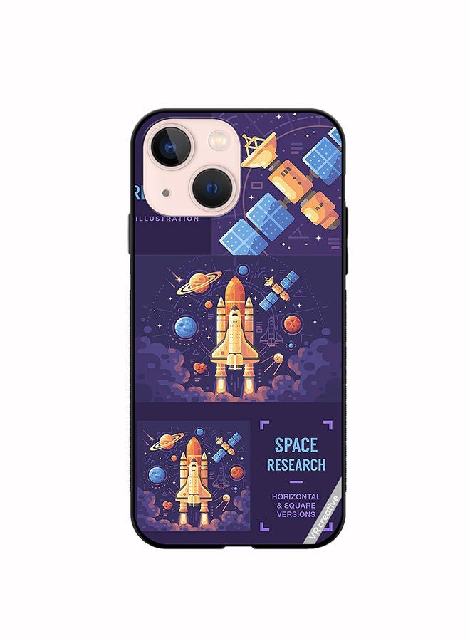 VR CREATIVE Protective Case Cover For Apple iPhone 14 Space Research Design Multicolour - Image 1