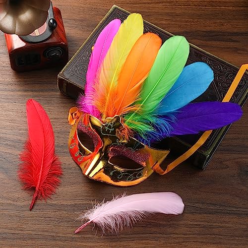 Ballinger Colorful Goose Feathers for Crafts - 120Pcs 6-8inch Craft Colored Feathers for DIY Crafts,Angel Wings,Dream Catcher and Wedding Party Decor - Image 5