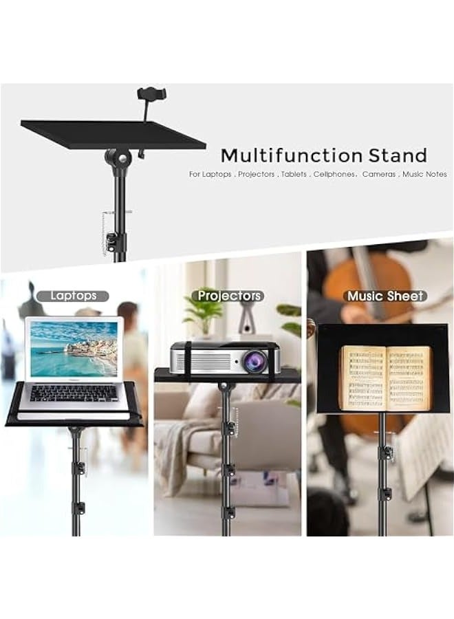MIXDE Adjustable Height Projector Stand Tripod - Perfect for Office, Home Theater, and Outdoor Movies - Image 4