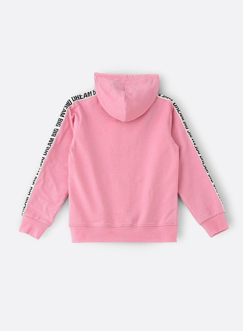 Jelliene Knit front open jacket with tape at slv - Image 2