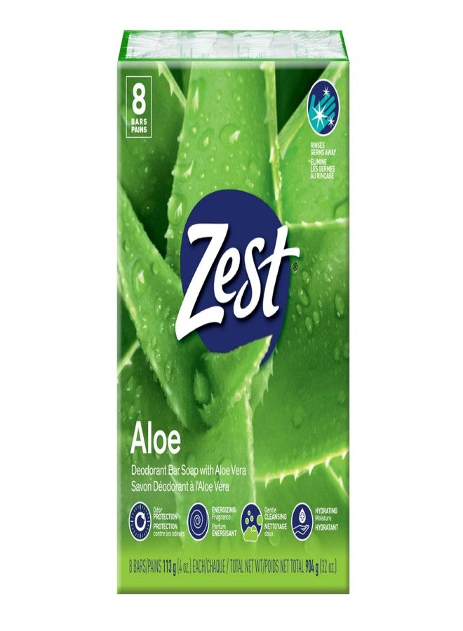 Zest Aloe Water & Pear, 8 bars, 4 ounces - Image 1