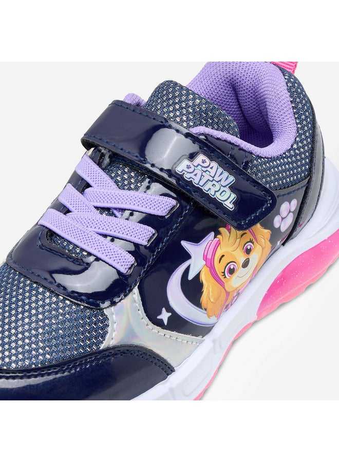 PAW PATROL Girls Skye Print Light-Up Sneakers with Hook and Loop Closure - Image 5