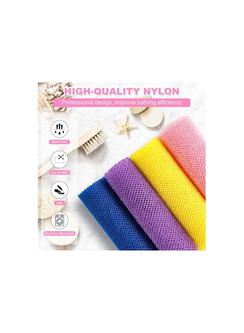 3PCS African Net Sponge Long Exfoliating Shower Body Scrubber Back Scrubber Skin Smoother  - Image 3
