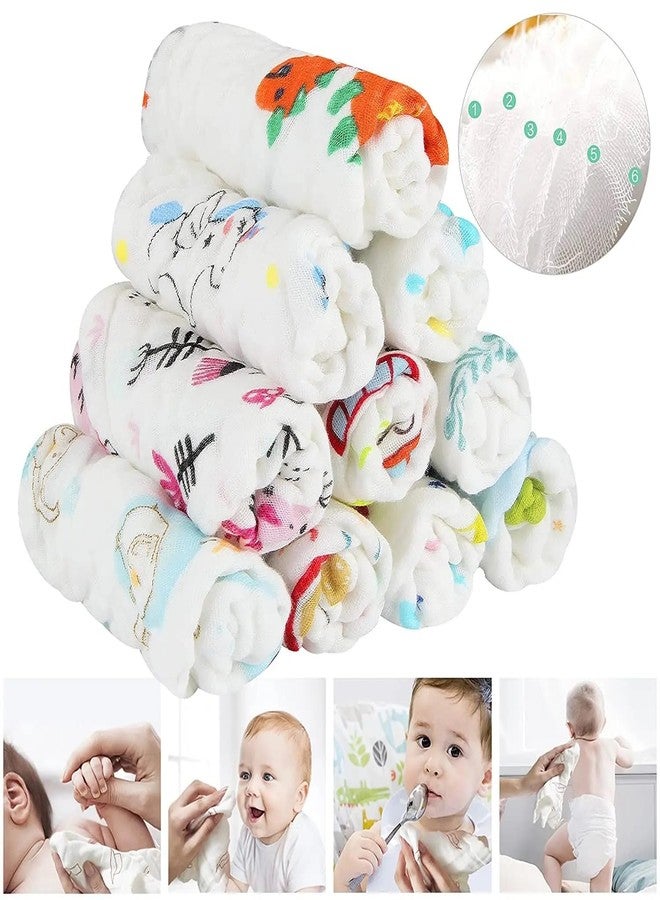TEDDYIFY Summer Essential Premium Soft Muslin Face Cloths for Newborn, Absorbent Muslin Washcloths Extra Soft Hankies Reusable Napkins for Infants Toddlers (Pack of 5, White, 200 GSM) - Image 3