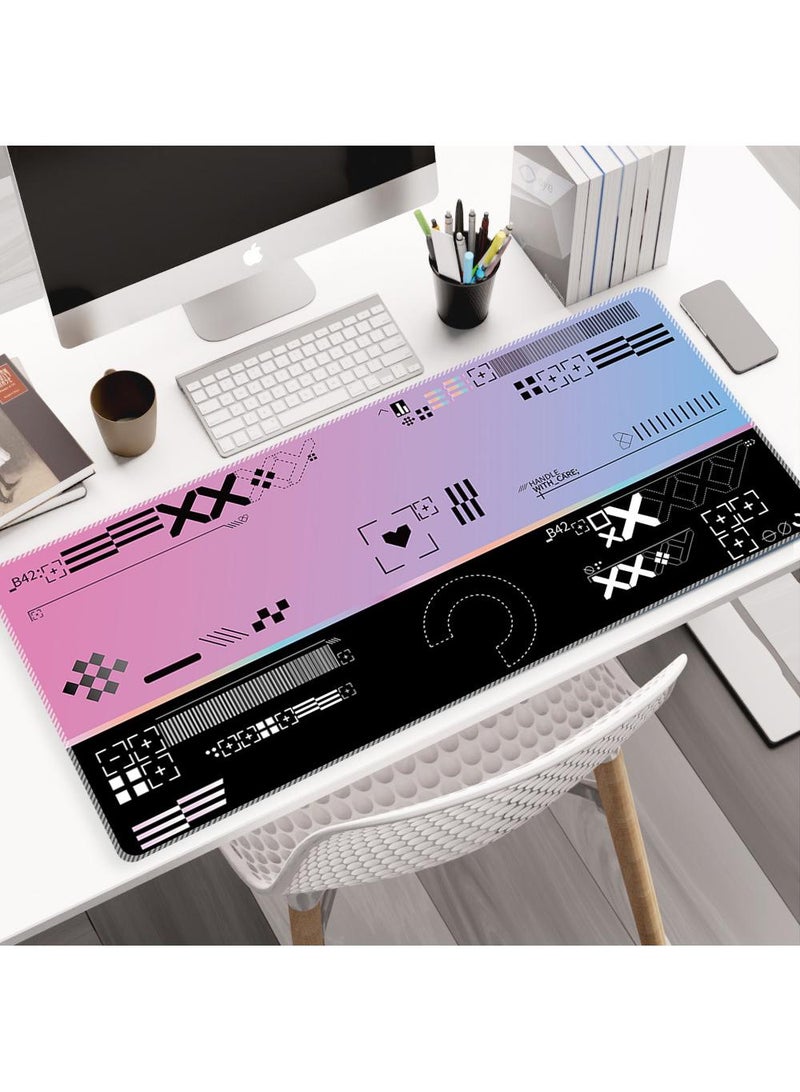 Exclusive For Esports Games Gaming Mouse Pad Extended Large Mat Desk Pad Stitched Edges Mousepad Long Mouse Pad And Non-Slip Rubber Base Mice Pad 900X400X3mm - Image 1