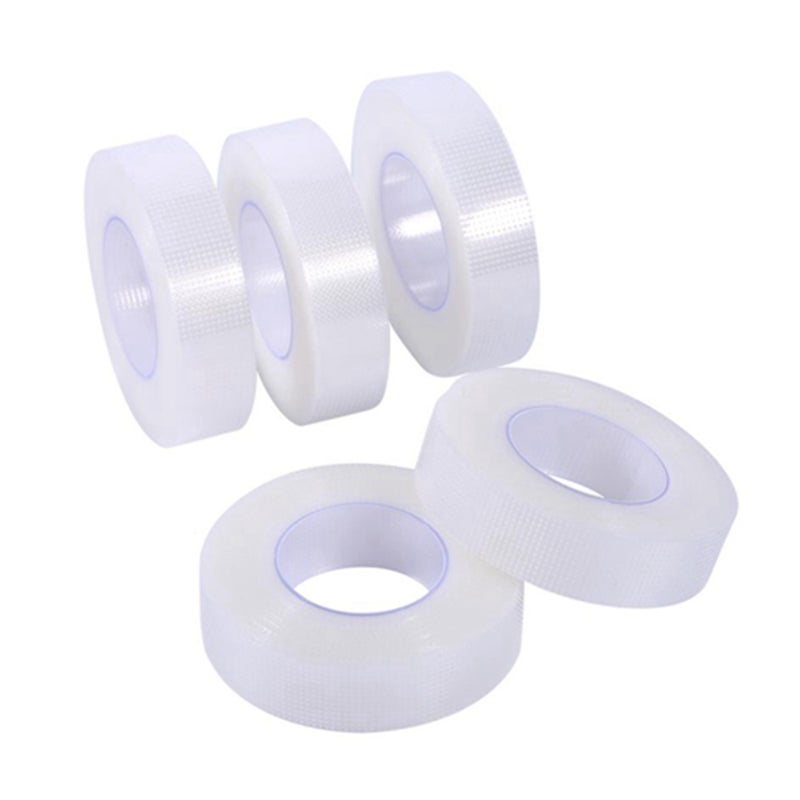 5 Rolls Transparent Medical PE Tape Breathable False Eyelash Extensions Makeup Tools - Image 1