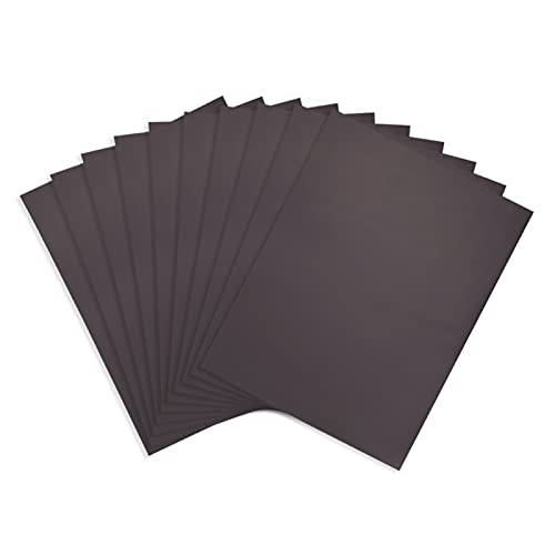 Briartw A4 Size Rubber Soft Magnet Sheets Magnetic Storage Sheet for Cutting Dies Storage 0.3mm Thick 10 Pieces Set 11.7x8.2inch Black Metal Dies Storage Sheet - Image 1