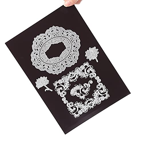 Briartw A4 Size Rubber Soft Magnet Sheets Magnetic Storage Sheet for Cutting Dies Storage 0.3mm Thick 10 Pieces Set 11.7x8.2inch Black Metal Dies Storage Sheet - Image 2