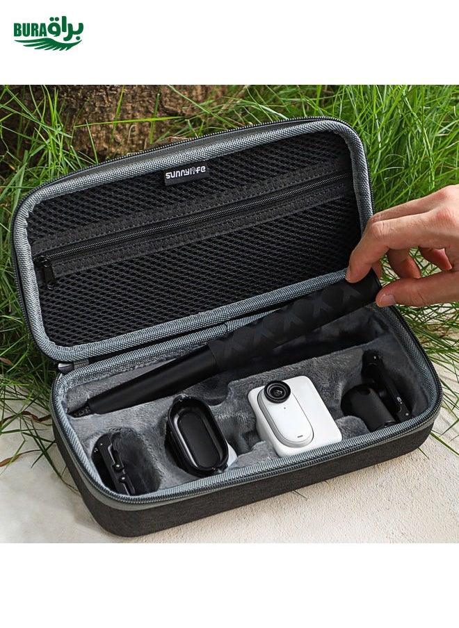 BURAQ For Insta360 GO 3 / GO 3S Sunnylife Camera Set Storage Bag (Black)  - Image 3