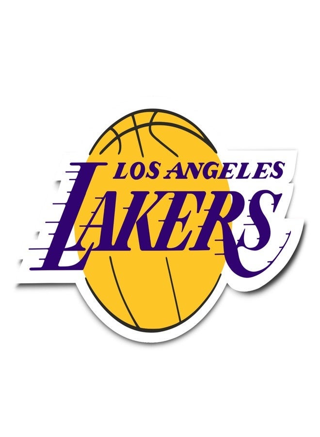 Desert Cactus Los Angeles Lakers LA NBA Officially Licensed Sticker Vinyl Decal Laptop Water Bottle Car Scrapbook (Individual 3)
