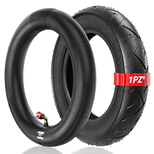 1PZ ITXRFS Heavy Duty 10x212510 x 2 Tire and Inner Tube with Bent Valve Stem for Smart Electric Balance Scooter Bike Stroller Bicycle Tricycle 10 inch Unicycle - Image 1
