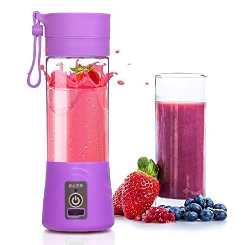 Avenn Avenn 4 Blades Portable Rechargeable Juicer Bottle Blender with USB Charging Cable Powerful Grinder Mixer Juice Maker Cup Jar Multicolor - Image 3