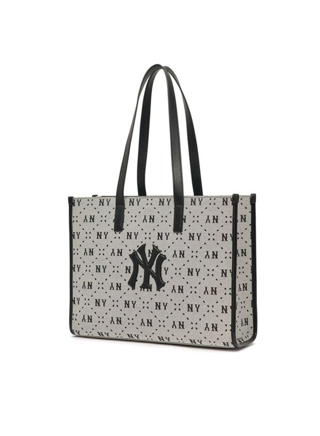 إم إل بي حقيبة كتف ذات سعة كبيرة حقيبة نسائية مصنوعة من اللوحة القماشية حقيبة مناسبة للتنقل اليومي للخروج من العمل والمدرسة - Image 2