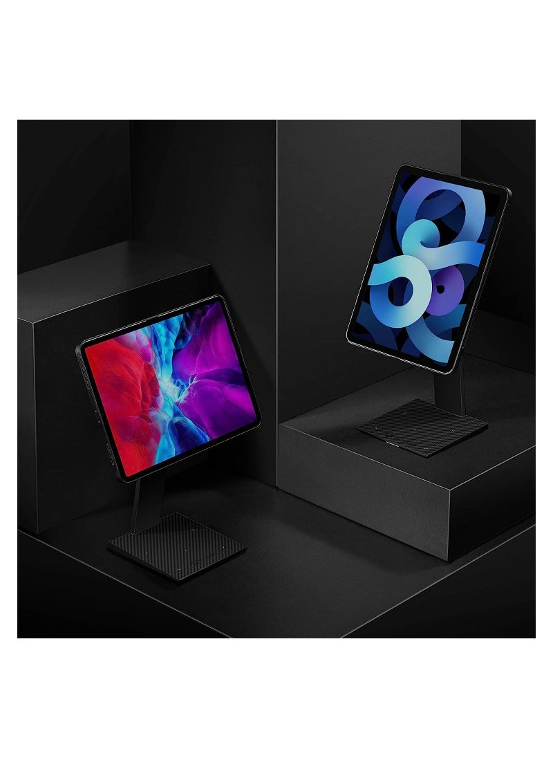 PITAKA iPad Magnetic Stand Adjustable iPad Stand and Tablet Desk Stand [MagEZ Stand] iPad Holder Stand with 15W Smartphone Wireless Charging Base for All Tablets & MagEZ Case 2 for iPad Pro/Air - Black  - Image 5