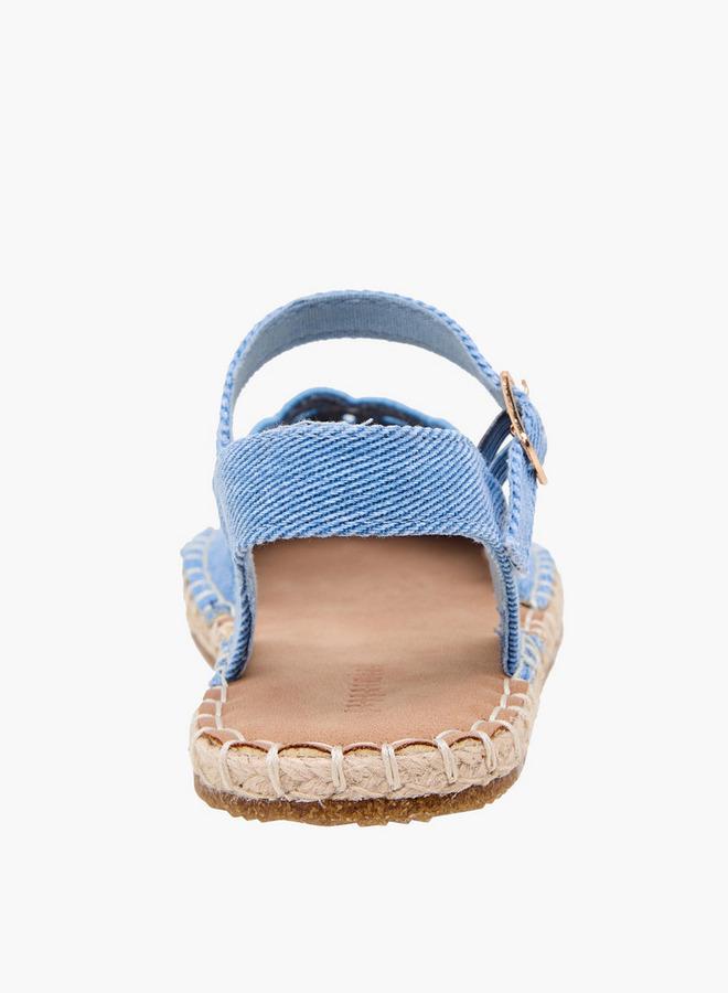 Peppermint Girls Embroidered Espadrille Sandals - Image 4