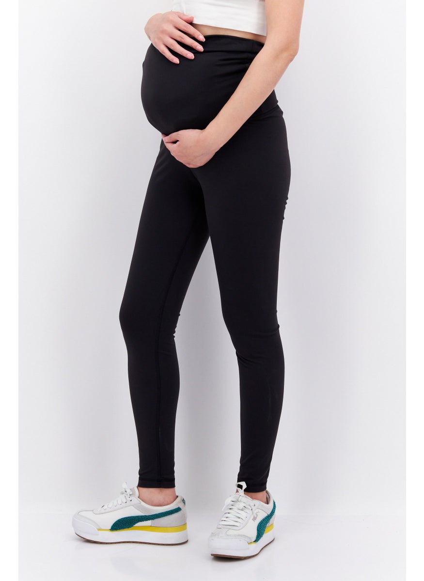 Reebok Maternity Sportswear Fit Outdoor Leggings, Black  - Image 4