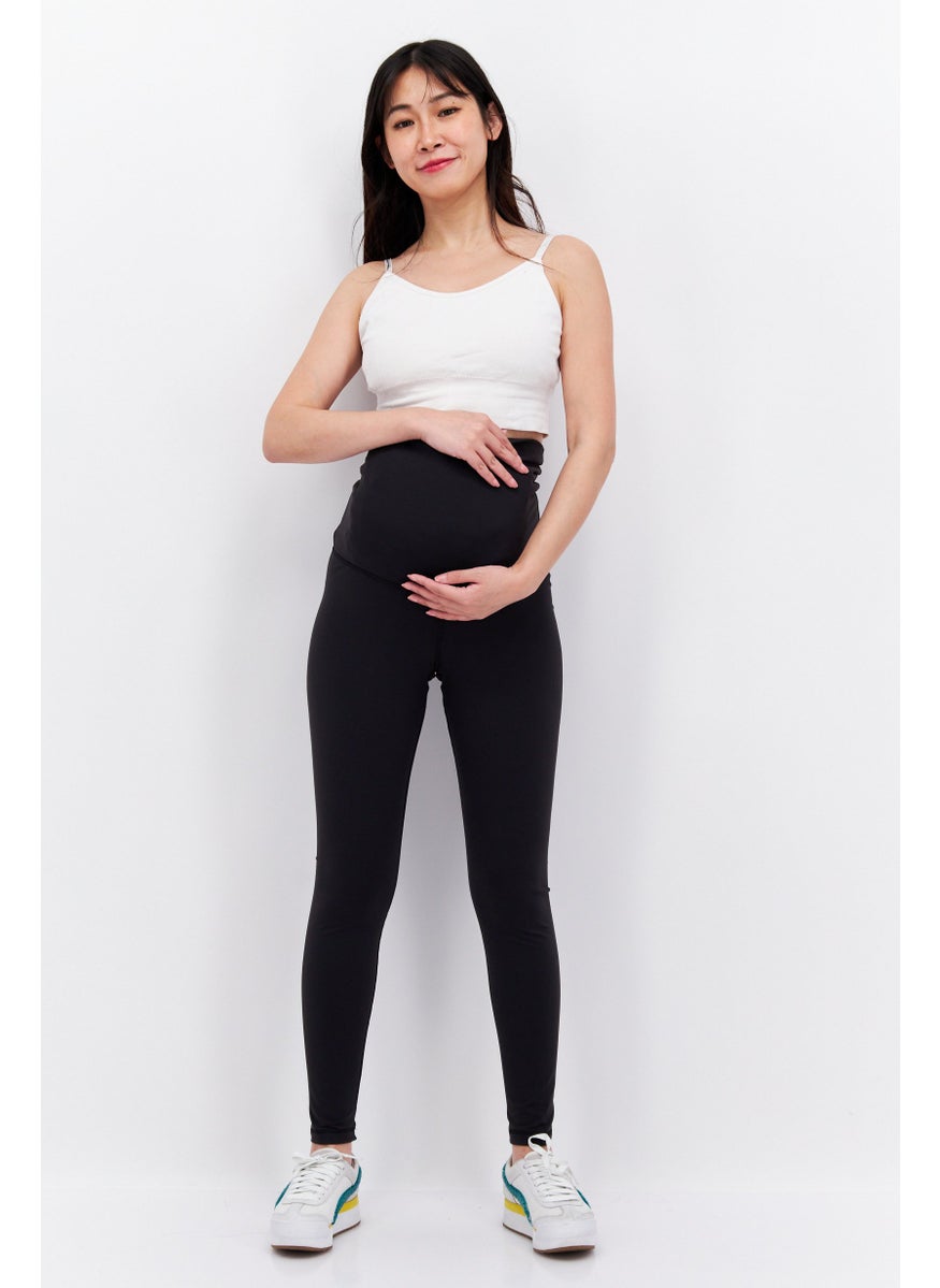 Reebok Maternity Sportswear Fit Outdoor Leggings, Black  - Image 3