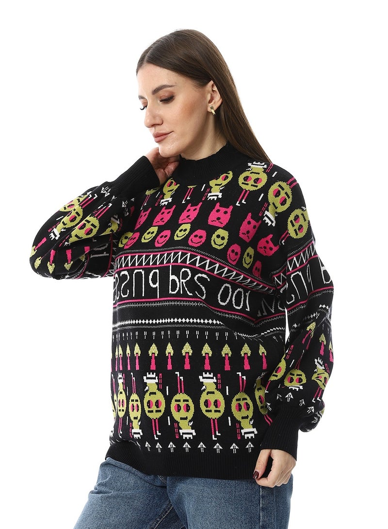 Andora Black Gaming Vibes Pullover_Black - Image 2