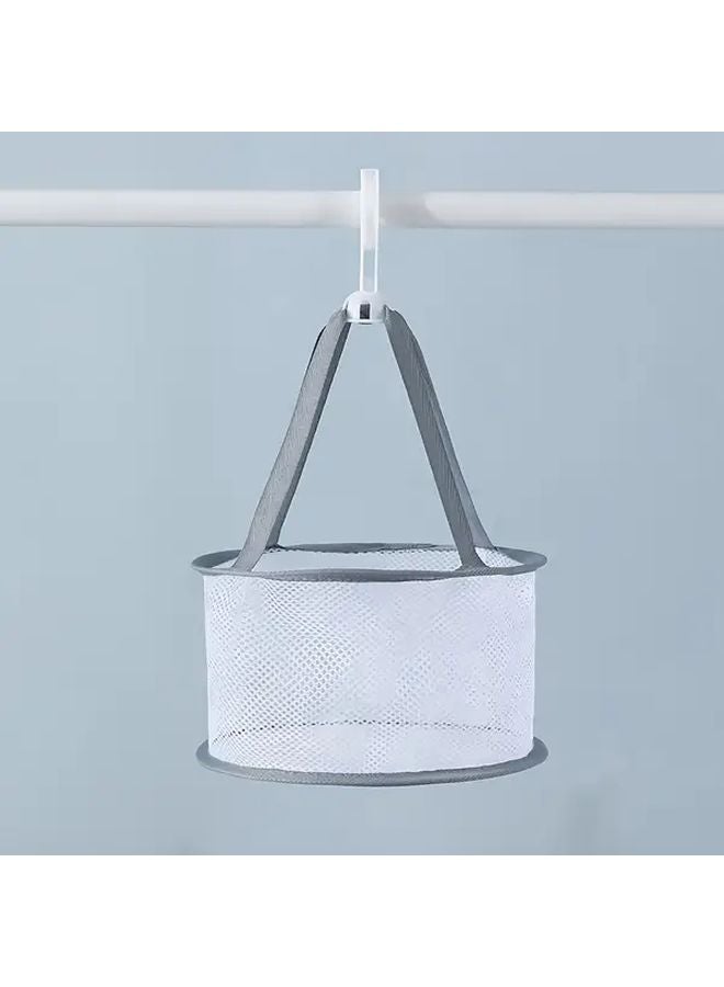 Grey Beauty Egg Drying Mesh Bag Breathable Anti Mold Makeup Brush Puff Rack - Image 1
