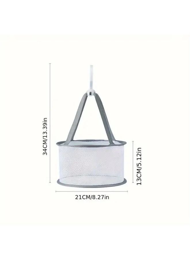 Grey Beauty Egg Drying Mesh Bag Breathable Anti Mold Makeup Brush Puff Rack - Image 5