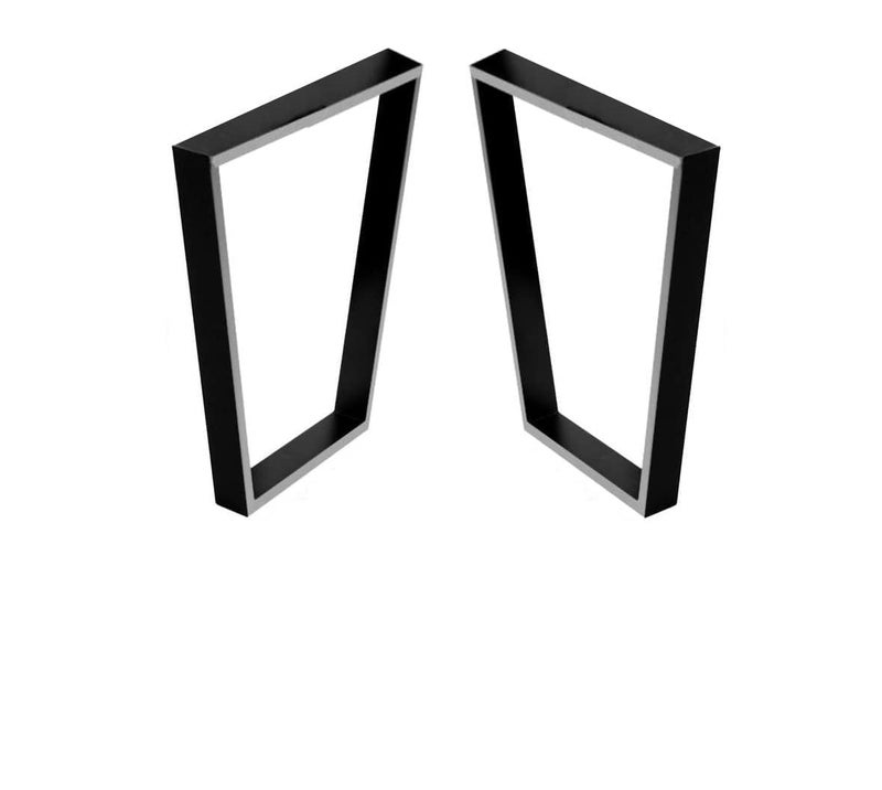 Reyox Metal Heavy Duty Square Tube Iron Desk LegsDIY Furniture Legs for Dining TableCoffee TableComputer DeskWorkbenchMeeting Room Table1 Set of 2 pcs - Image 3
