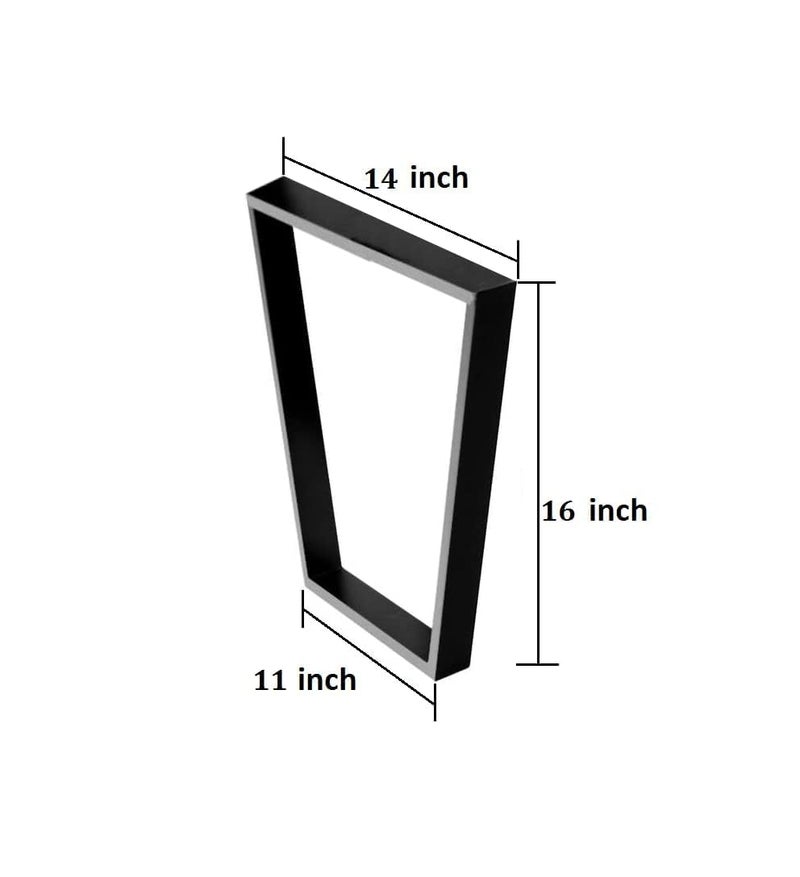 Reyox Metal Heavy Duty Square Tube Iron Desk LegsDIY Furniture Legs for Dining TableCoffee TableComputer DeskWorkbenchMeeting Room Table1 Set of 2 pcs - Image 5