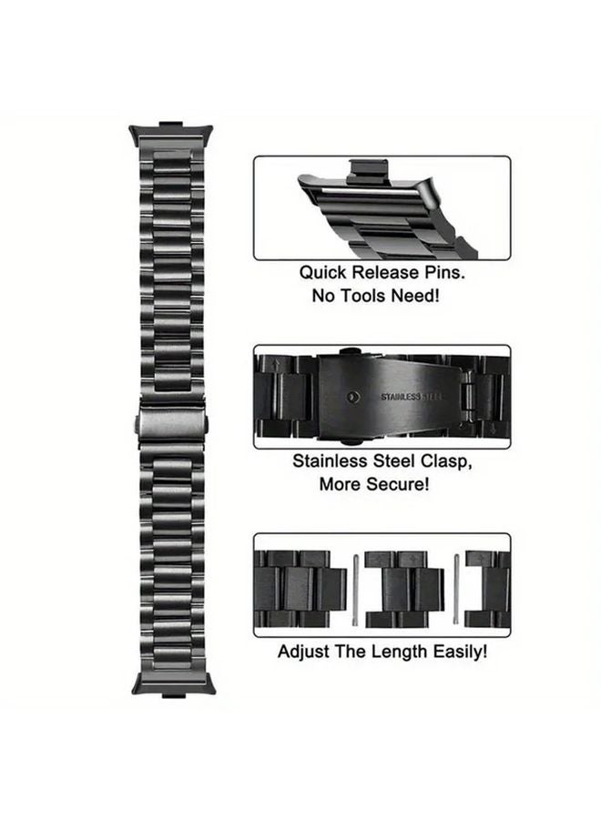 Rose Golden Metal Mesh Strap For Huawei Watch Fit 4 Pro Replacement Band - Image 4