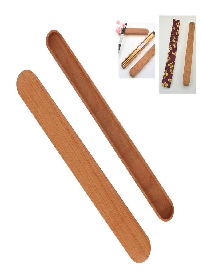 زيروديس علبة عيدان طعام من زيروديس، علبة خشبية لعيدان الطعام مع غطاء قابل للفصل، منظم محمول لأدوات المائدة، مناسب للمنزل والمكتب والسفر - Image 5