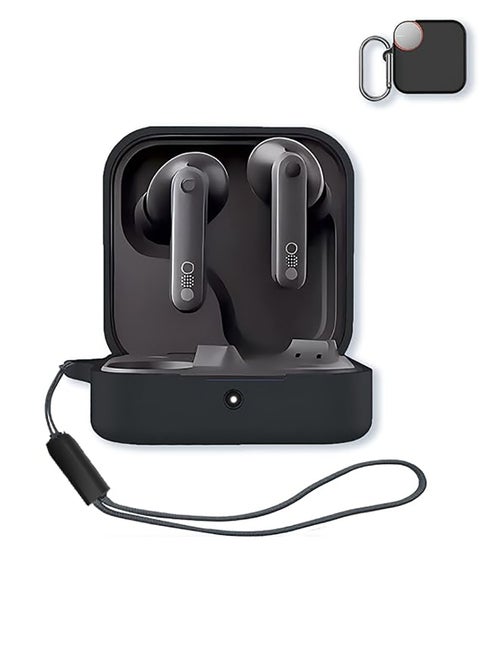 Silicone Protective  Case Cover for CMF  Nothing Buds Pro2 with Keychain  (Black)