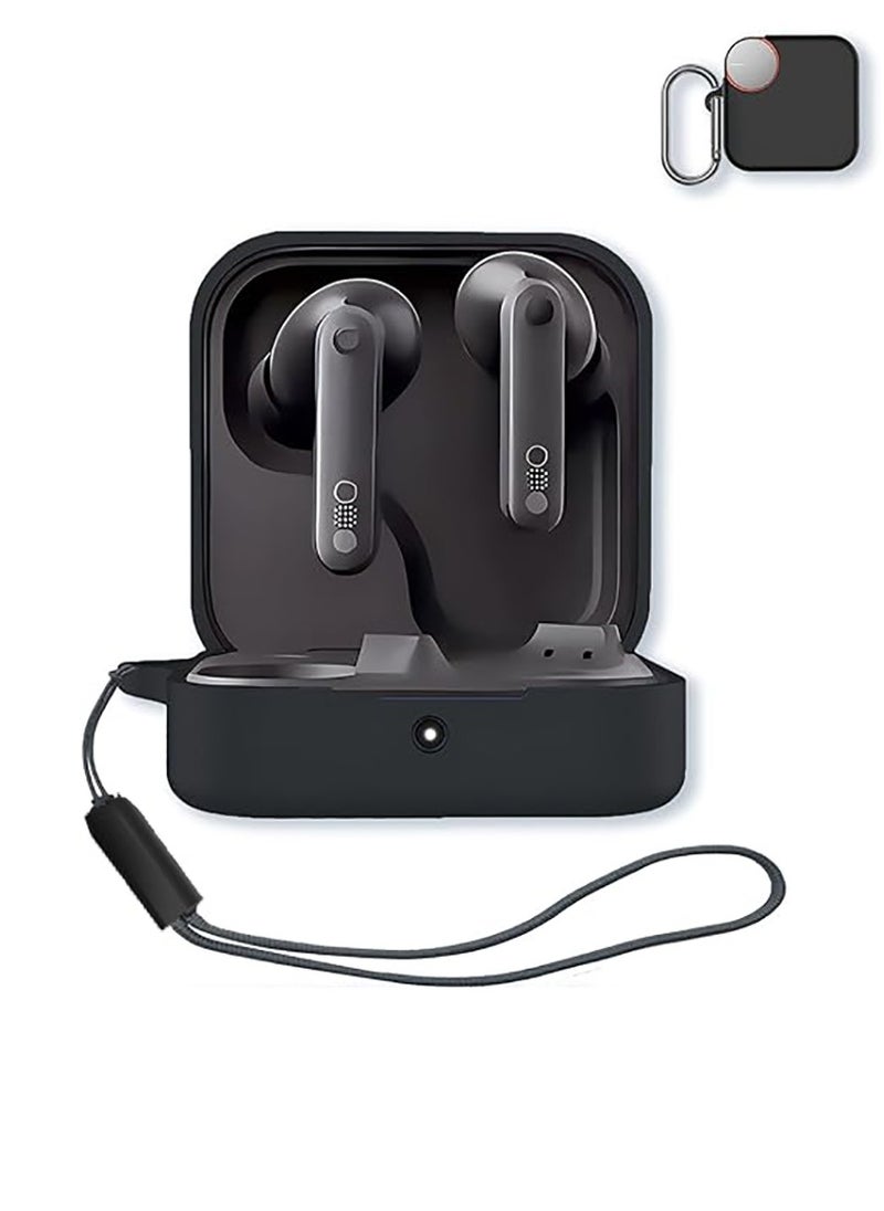 Generic Silicone Protective  Case Cover for CMF  Nothing Buds Pro2 with Keychain  (Black)  - Image 1