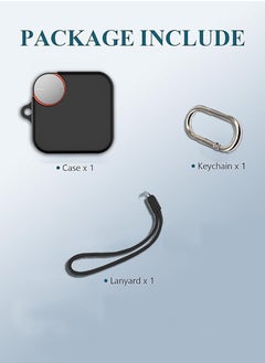 Generic Silicone Protective  Case Cover for CMF  Nothing Buds Pro2 with Keychain  (Black)  - Image 2