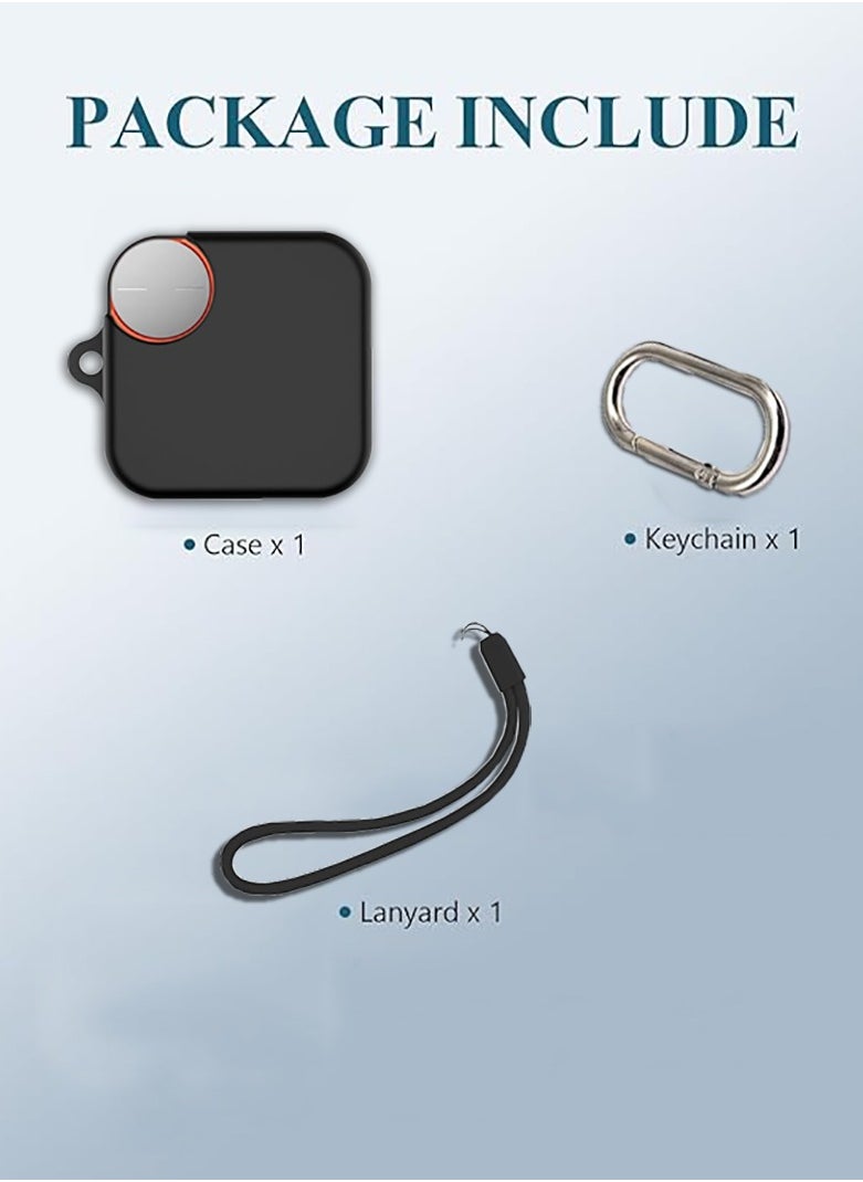 Generic Silicone Protective  Case Cover for CMF  Nothing Buds Pro2 with Keychain  (Black)  - Image 2