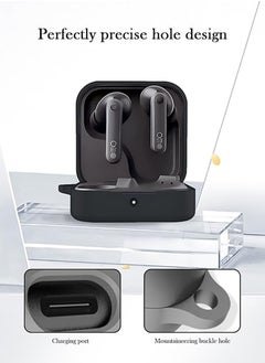 Generic Silicone Protective  Case Cover for CMF  Nothing Buds Pro2 with Keychain  (Black)  - Image 5