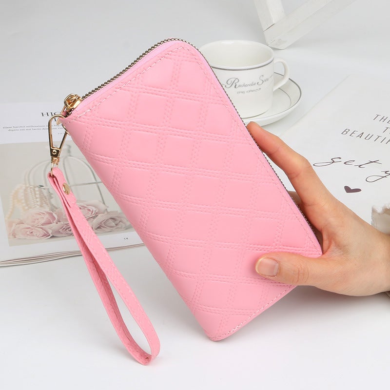 Multifunctional Solid Color PU Leather Wallet, RFID Blocking Design Portable Daily Storage Purse for Cards Cash Coin Business Use - Image 3