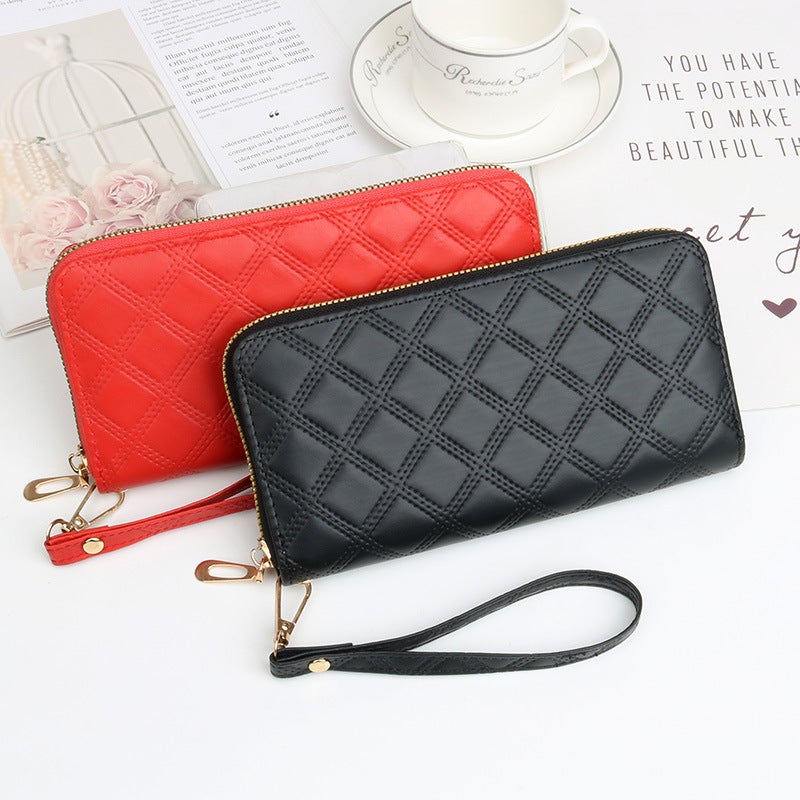 Multifunctional Solid Color PU Leather Wallet, RFID Blocking Design Portable Daily Storage Purse for Cards Cash Coin Business Use - Image 2
