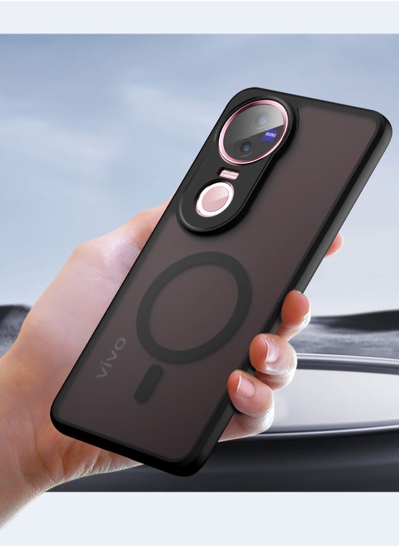 General Case for Vivo V50 5G, Magnetic Phone Case, Supports Car Mount and Wireless Charging, Anti-Fingerprint Matte Case  - Image 2