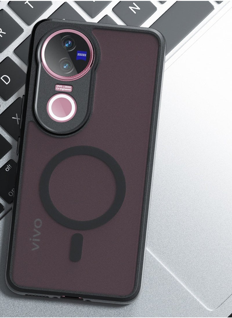 General Case for Vivo V50 5G, Magnetic Phone Case, Supports Car Mount and Wireless Charging, Anti-Fingerprint Matte Case  - Image 5